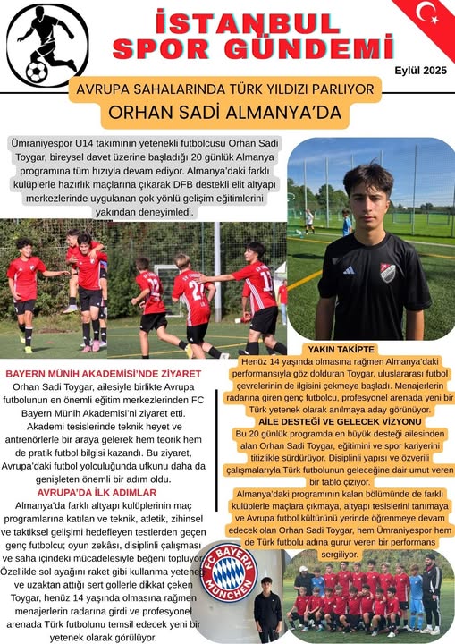 AVRUPA SAHALARINDA TRK YILDIZI PARLIYOR ,ORHAN SAD ALMANYADA