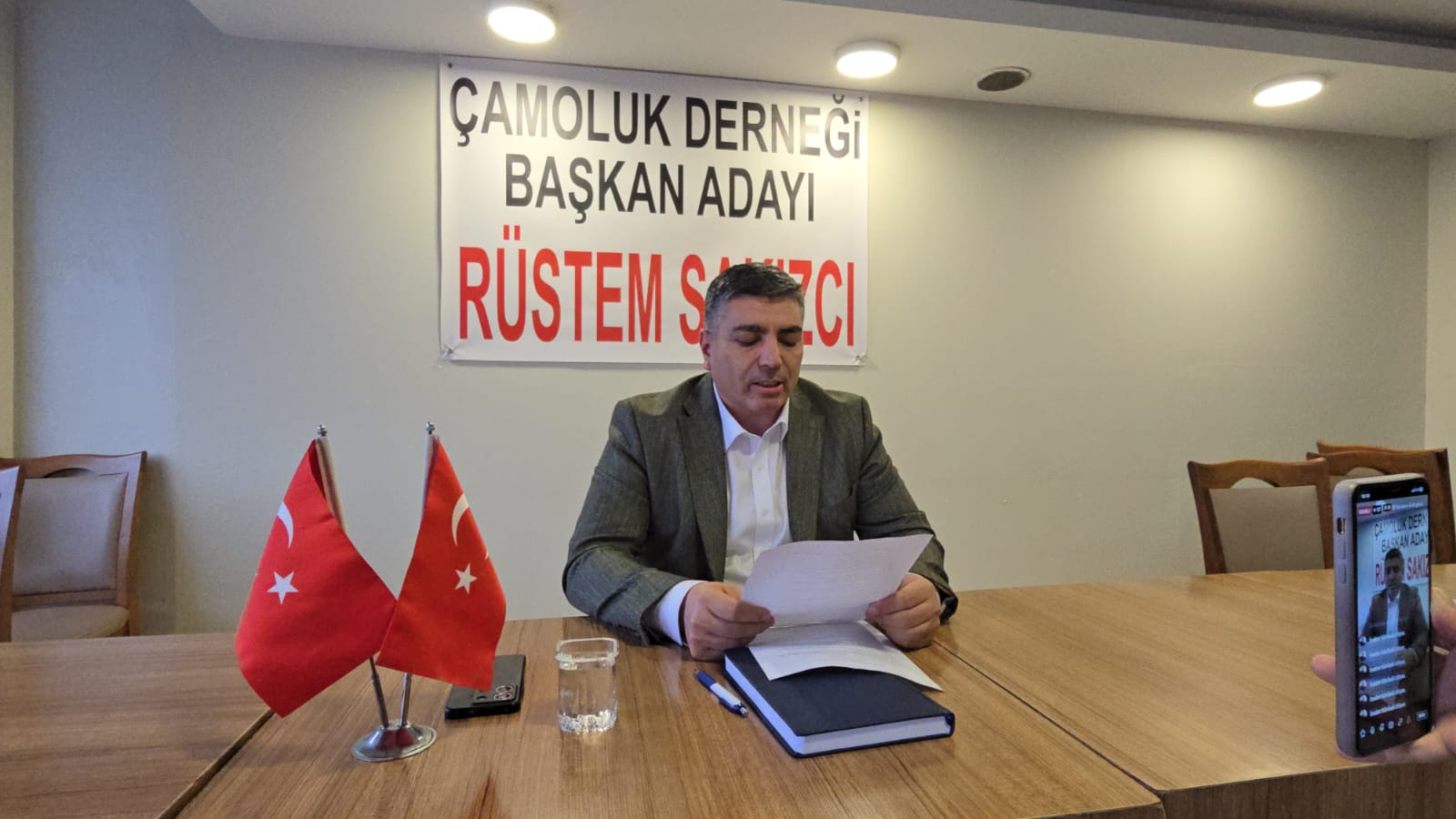 ÇAMOLUK DERNEĞİ BAŞKAN ADAYI RÜSTEM SAKIZCI RESMEN ADAYLIĞINI AÇIKLADI ÇAMOLUK DERNEĞİ BAŞKAN ADAYI RÜSTEM SAKIZCI RESMEN ADAYLIĞINI AÇIKLADI