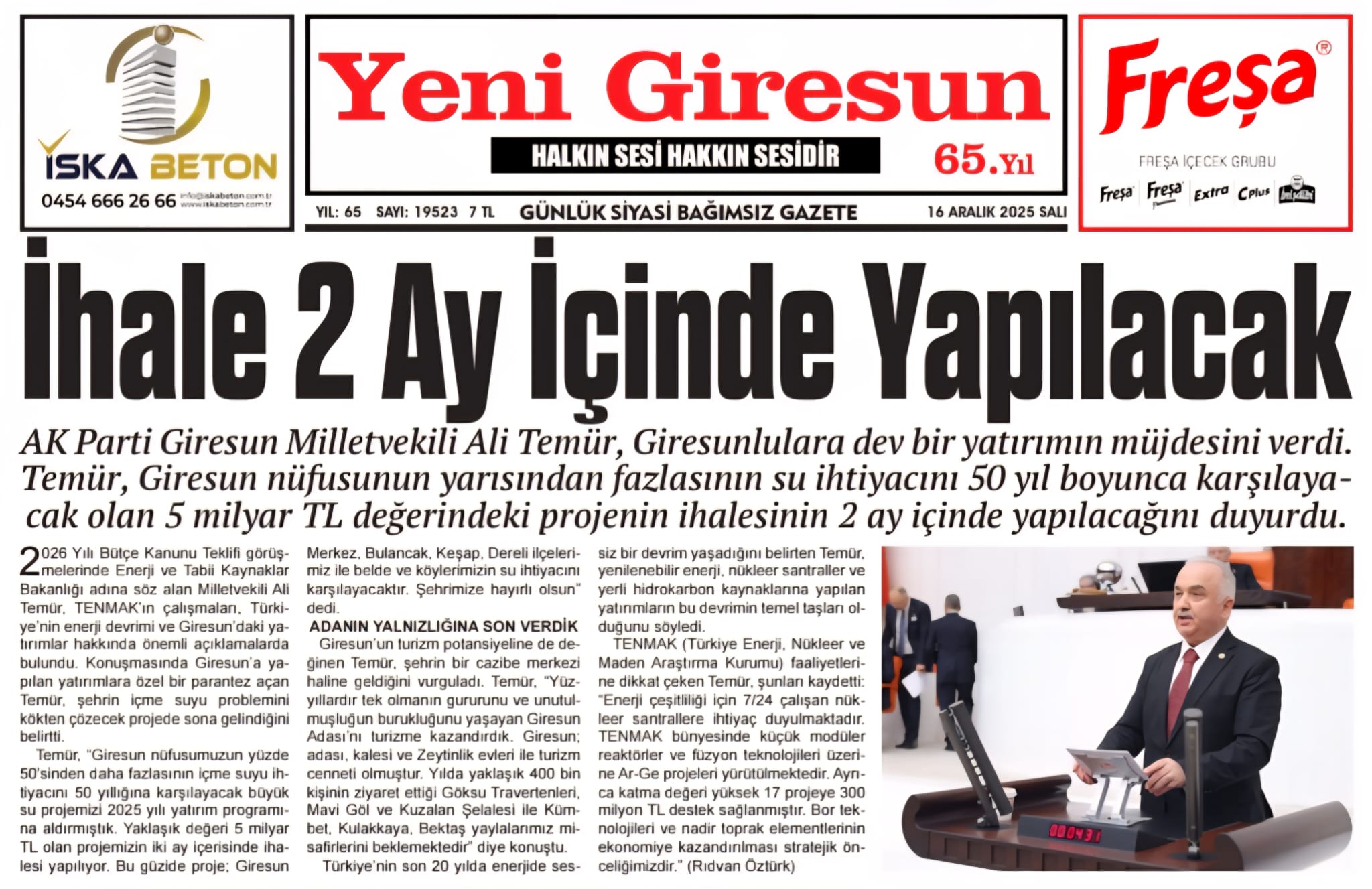 G�RESUNDA KONU�AN DE��L, ��ZEN S�YASET