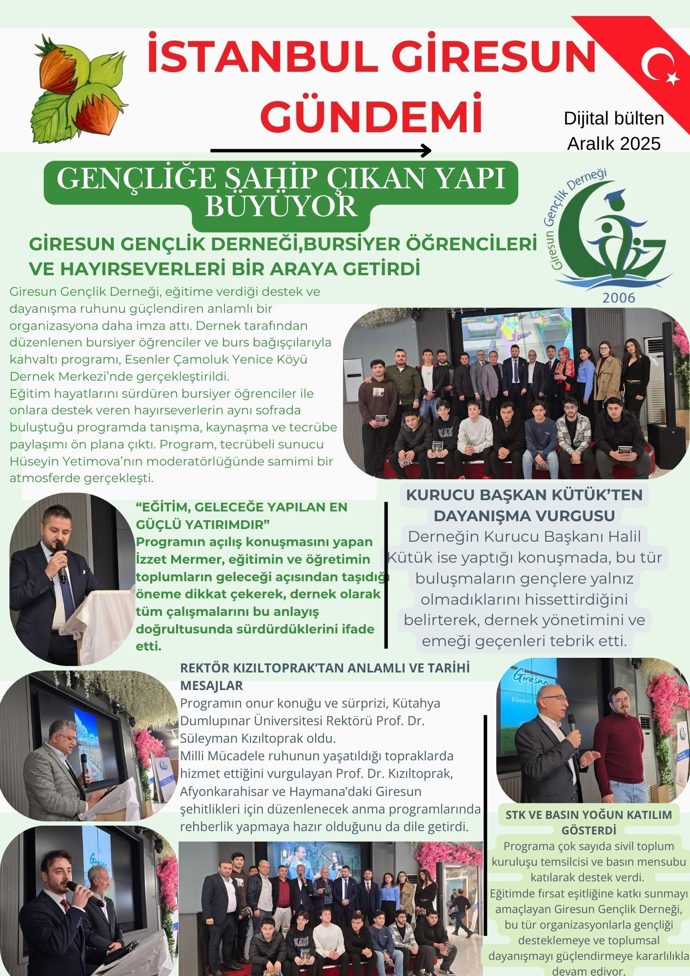 GİRESUN GENÇLİK DERNEĞİ KARİYER GENÇLİĞİNİ BİR ARAYA GETİRDİ GİRESUN GENÇLİK DERNEĞİ KARİYER GENÇLİĞİNİ BİR ARAYA GETİRDİ