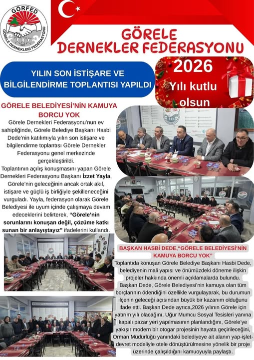 YILIN SON �ST��ARE VE B�LG�LEND�RME TOPLANTISI YAPILDI