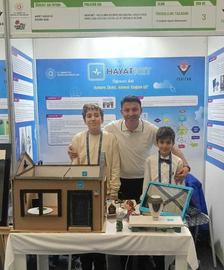 HEM�ER�M�Z AYBARS �NAN, HAYATNET PROJES�YLE T�B�TAK B�LGE F�NALLER�NDE