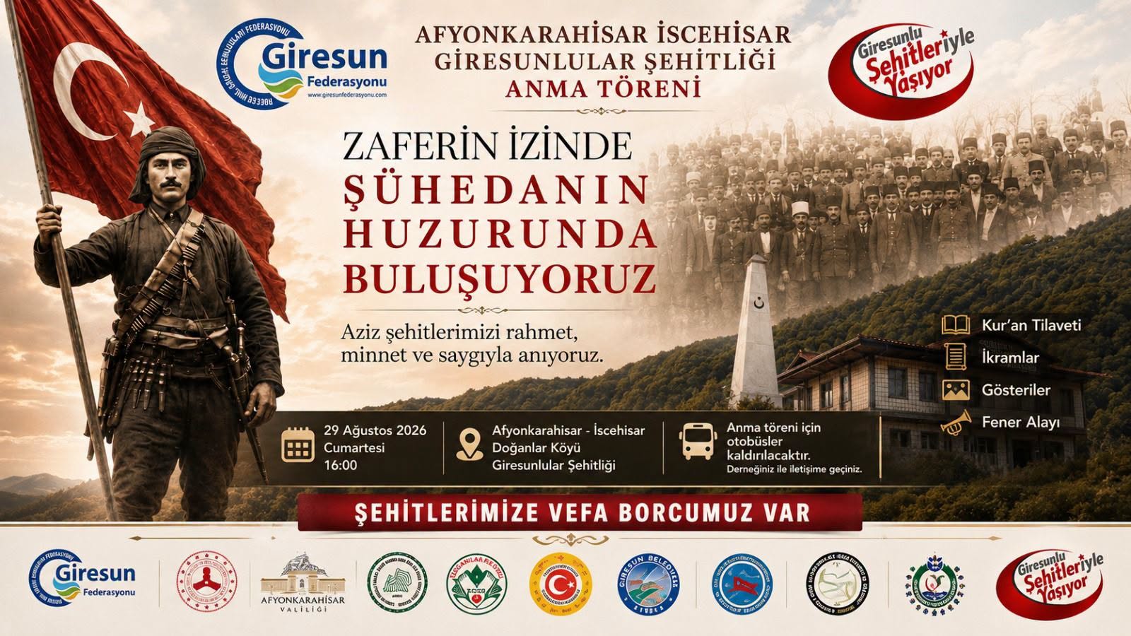 ZAFER�N �Z�NDE, ��HEDANIN HUZURUNDA BULU�UYORUZ